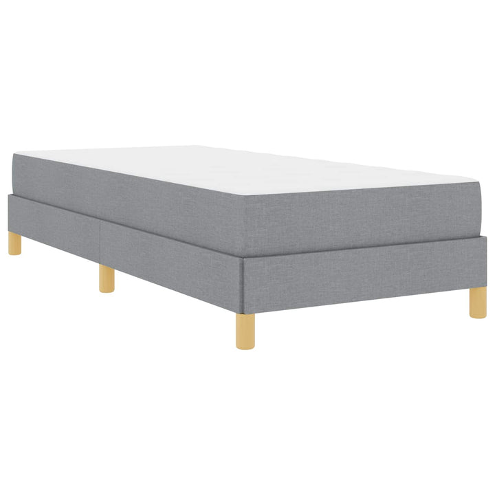 Box spring seng med madras Lysegrå 100 x 200 cm Stof