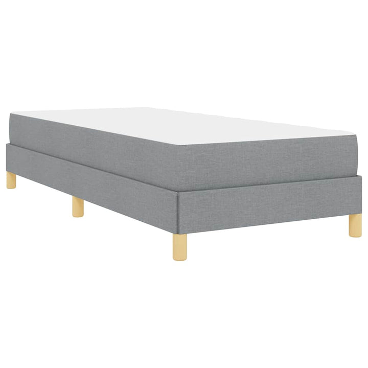 Box spring seng med madras Lysegrå 100 x 200 cm Stof