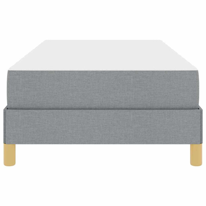Box spring seng med madras Lysegrå 100 x 200 cm Stof