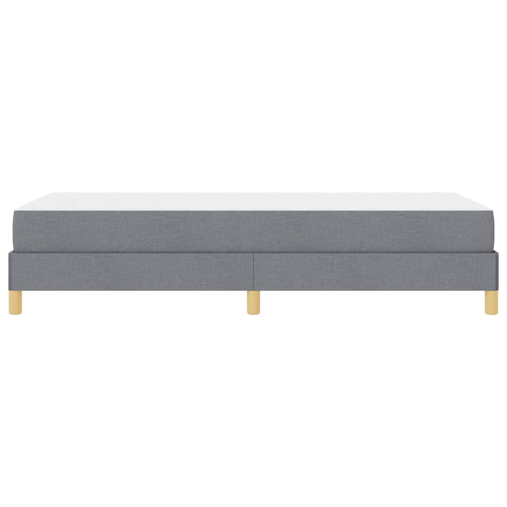 Box spring seng med madras Lysegrå 100 x 200 cm Stof