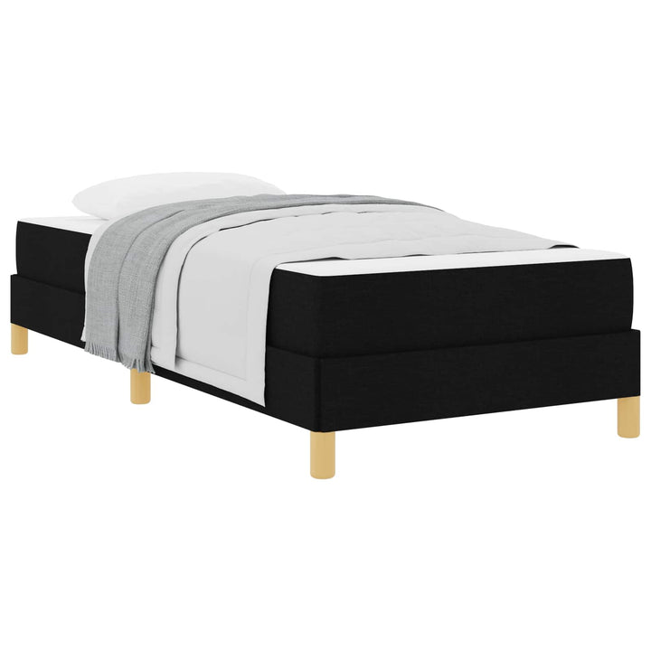 Box spring seng med madras Sort 100 x 200 cm Stof