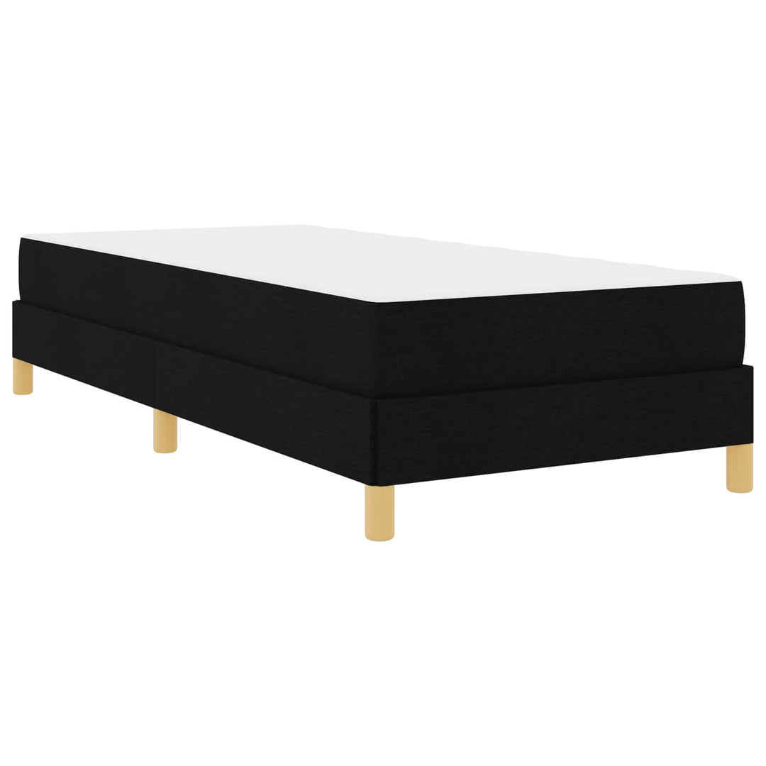 Box spring seng med madras Sort 100 x 200 cm Stof