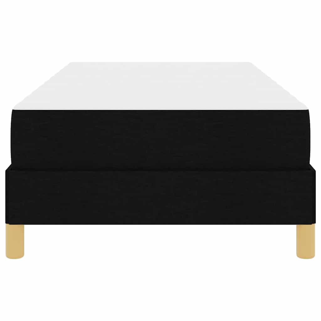 Box spring seng med madras Sort 100 x 200 cm Stof
