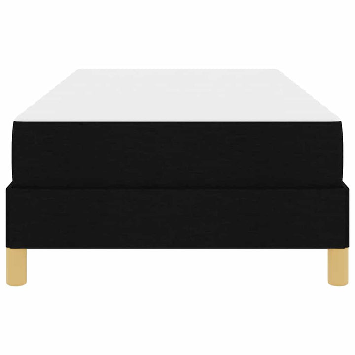 Box spring seng med madras Sort 100 x 200 cm Stof