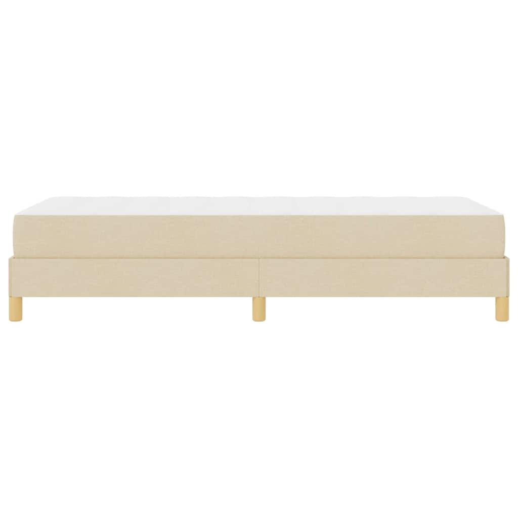 Box spring seng med madras Creme 100 x 200 cm Stof