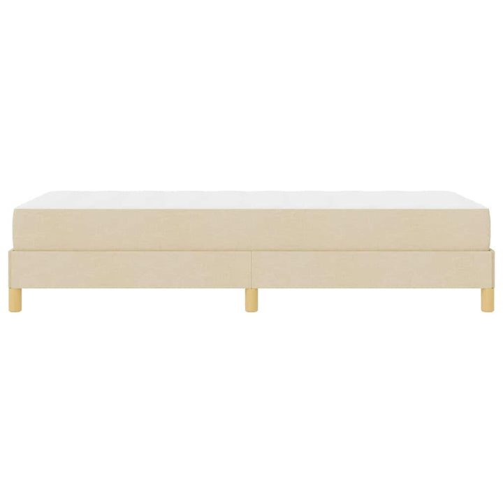 Box spring seng med madras Creme 100 x 200 cm Stof