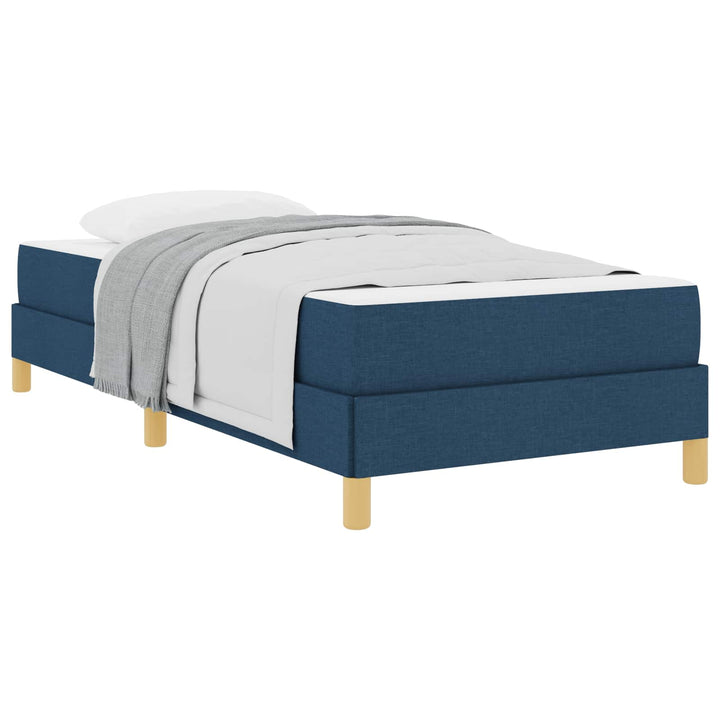 Box spring seng med madras Blå 100 x 200 cm Stof