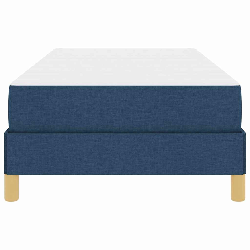 Box spring seng med madras Blå 100 x 200 cm Stof