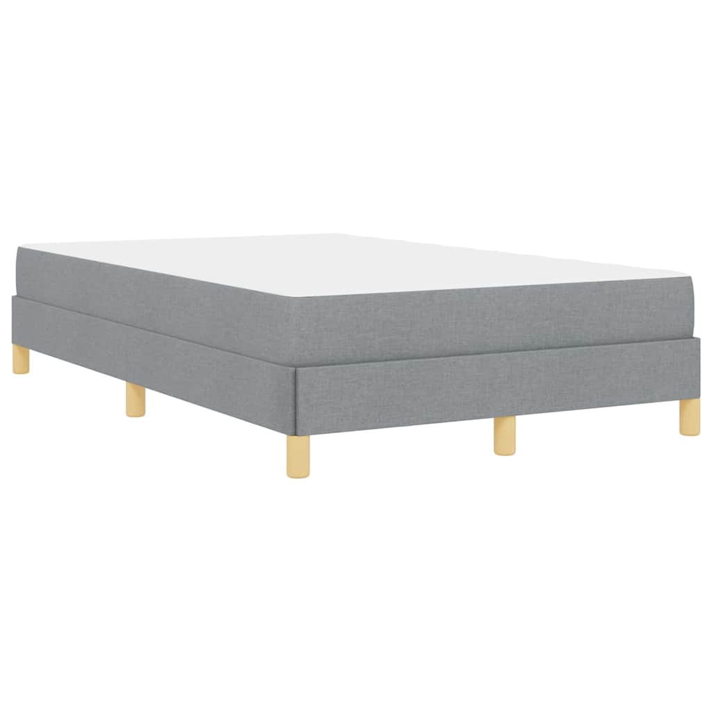 Box spring seng med madras Lysegrå 120 x 190 cm Stof
