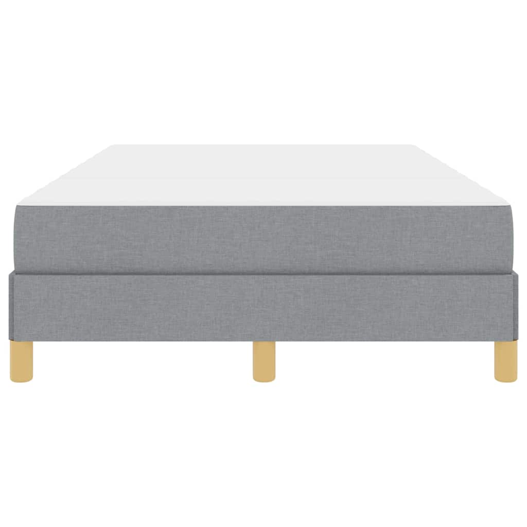 Box spring seng med madras Lysegrå 120 x 190 cm Stof