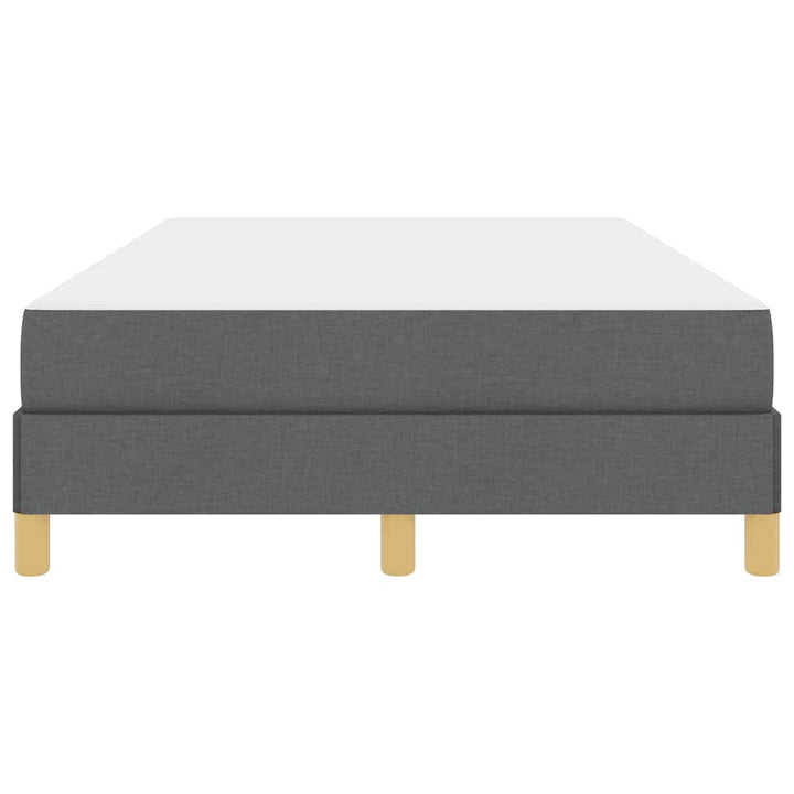 Box spring seng med madras Mørkegrå 120 x 190 cm Stof