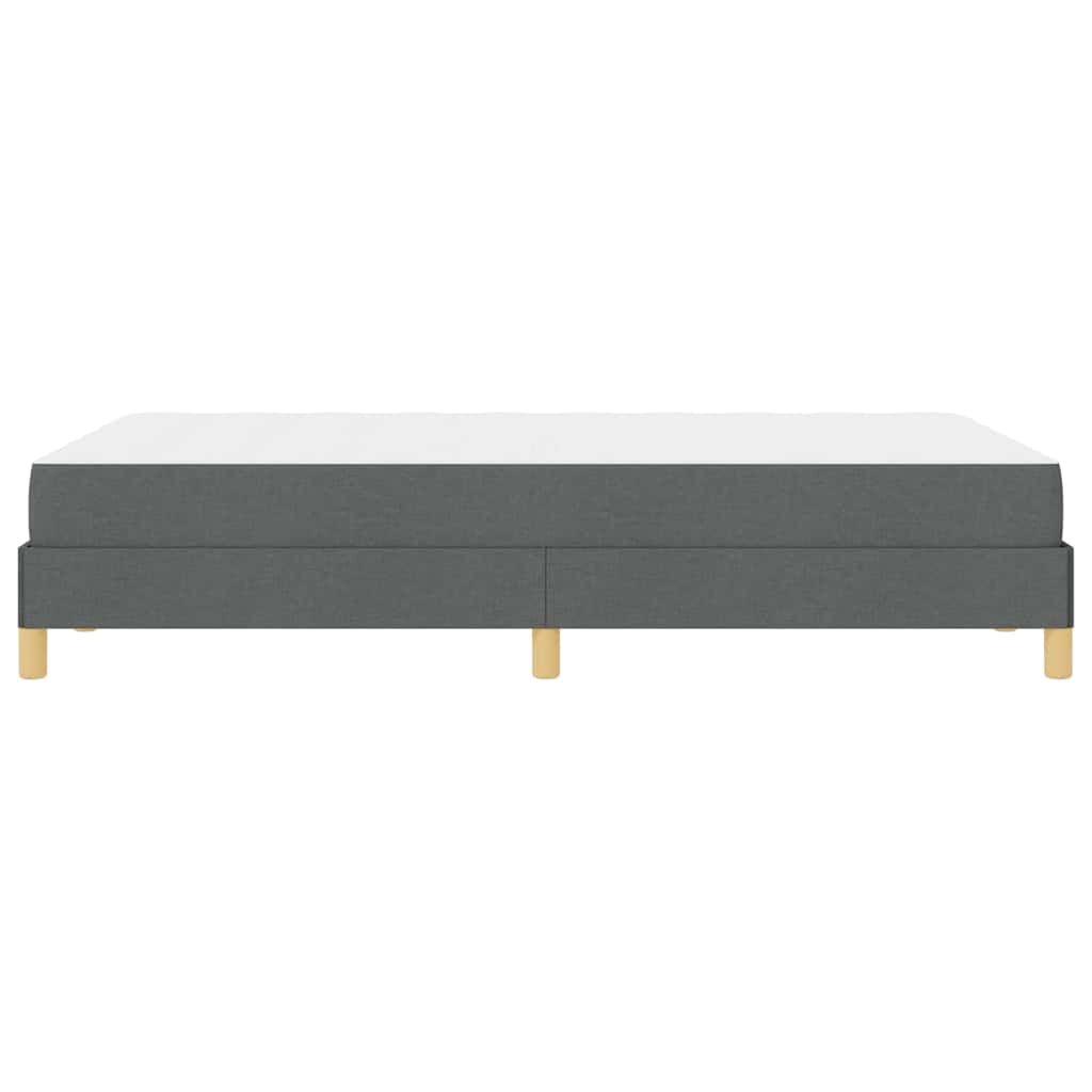 Box spring seng med madras Mørkegrå 120 x 190 cm Stof