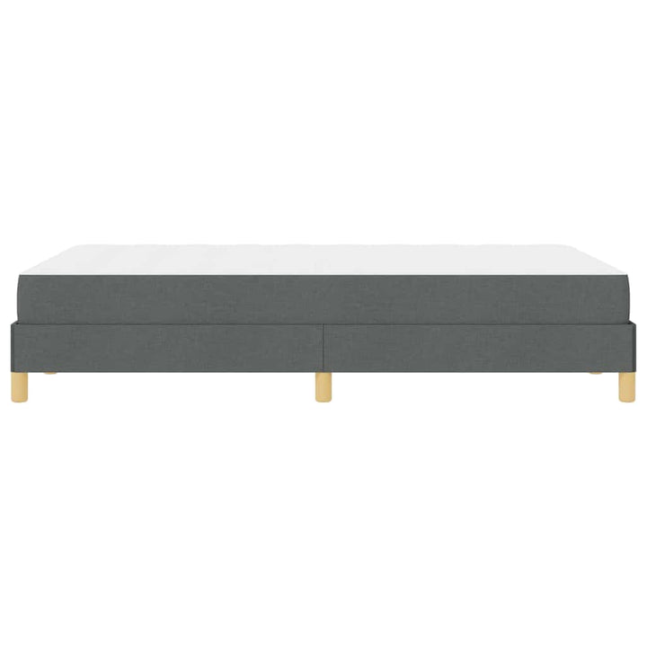 Box spring seng med madras Mørkegrå 120 x 190 cm Stof