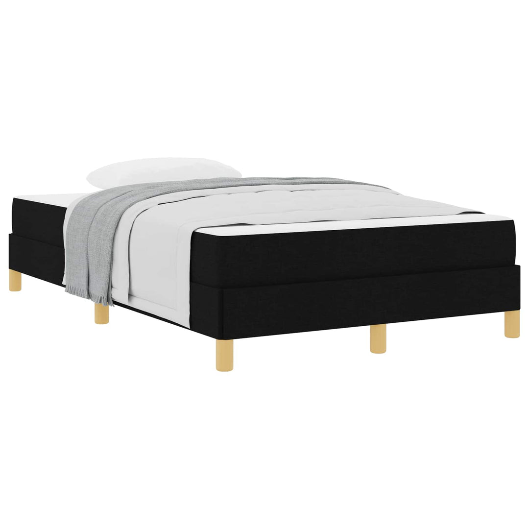 Box spring seng med madras Sort 120 x 190 cm Stof