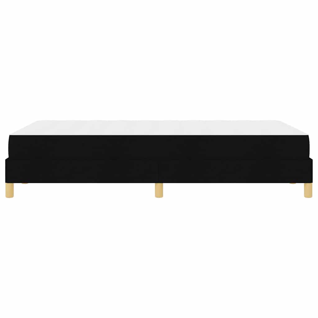 Box spring seng med madras Sort 120 x 190 cm Stof