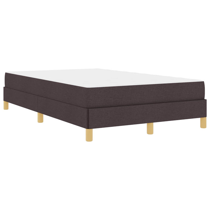 Box spring seng med madras Mørk Brun 120 x 190 cm Stof