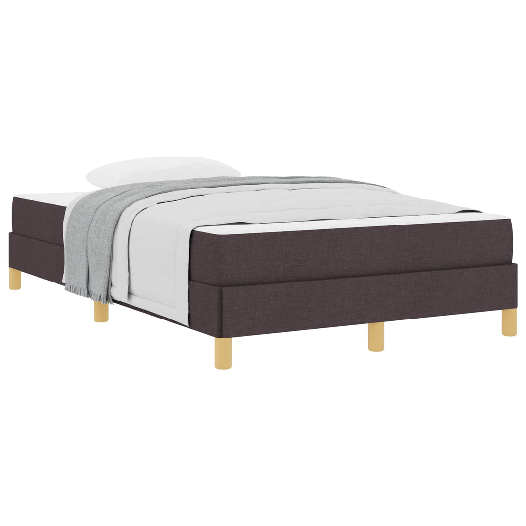 Box spring seng med madras Mørk Brun 120 x 190 cm Stof