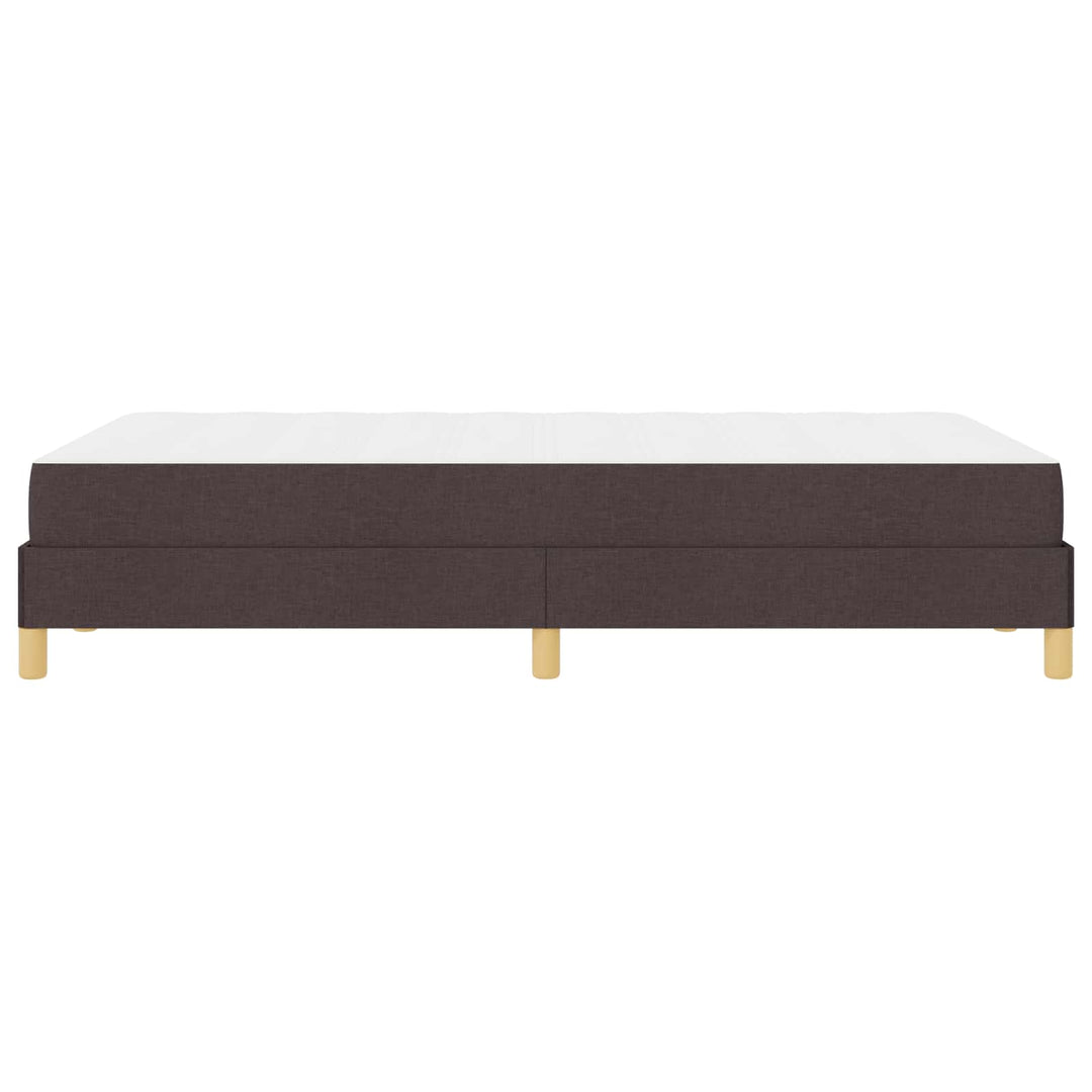 Box spring seng med madras Mørk Brun 120 x 190 cm Stof