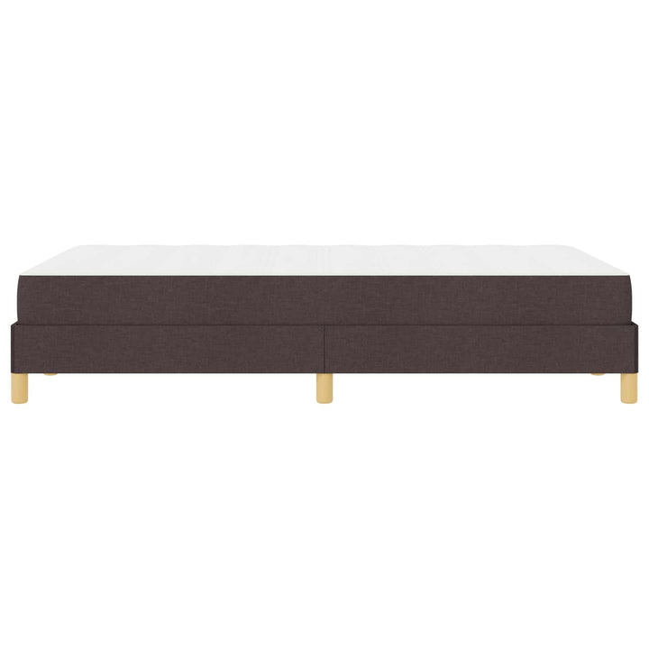 Box spring seng med madras Mørk Brun 120 x 190 cm Stof