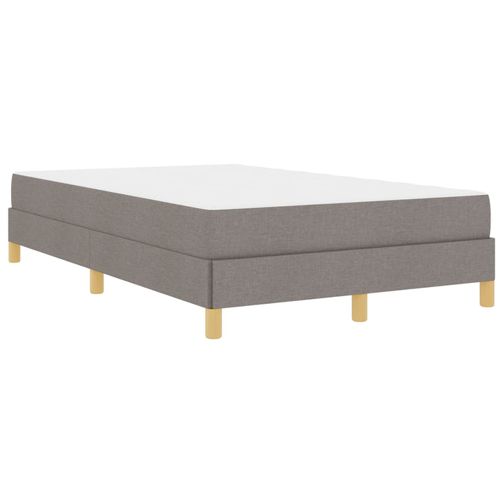Box spring seng med madras Gråbrun 120 x 190 cm Stof