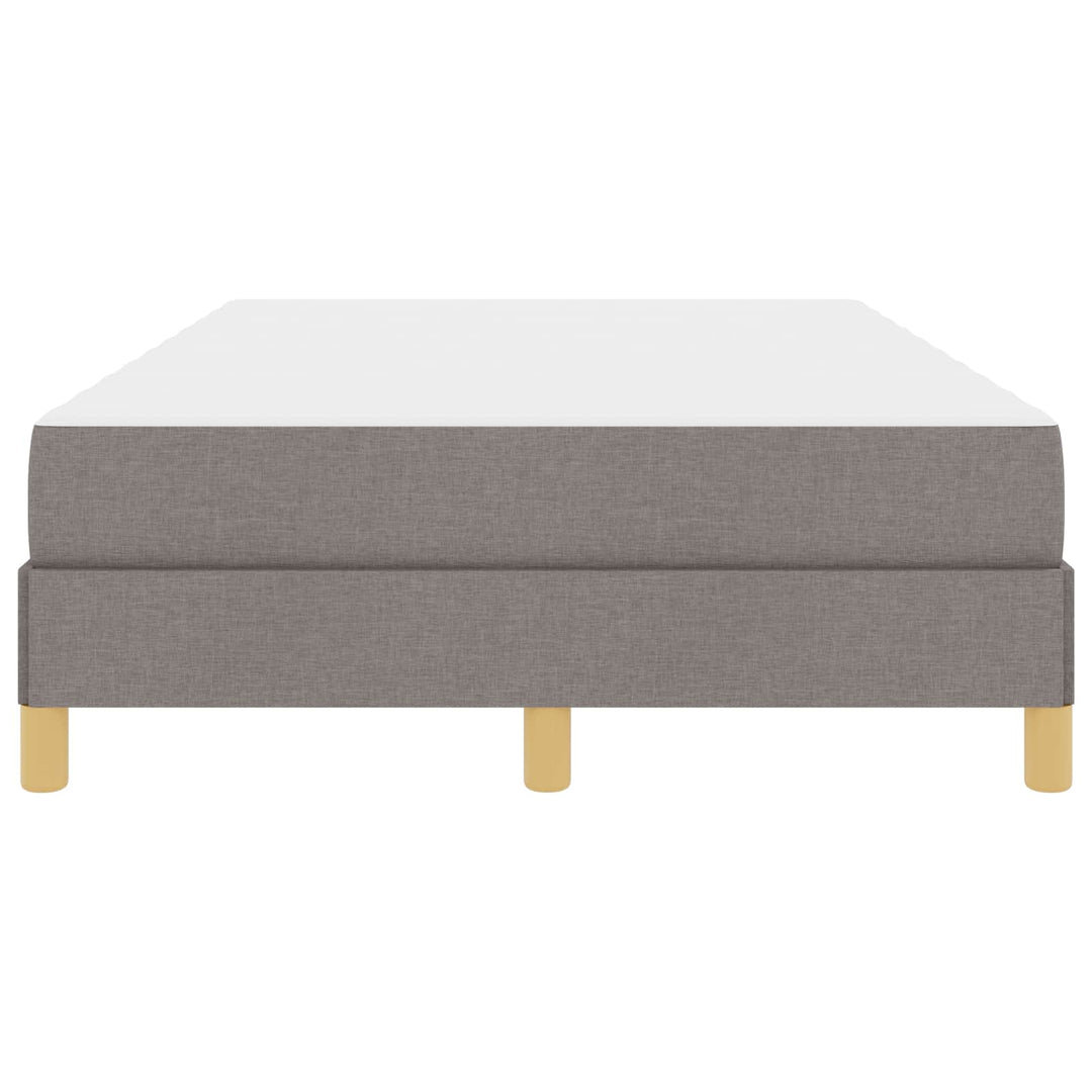 Box spring seng med madras Gråbrun 120 x 190 cm Stof