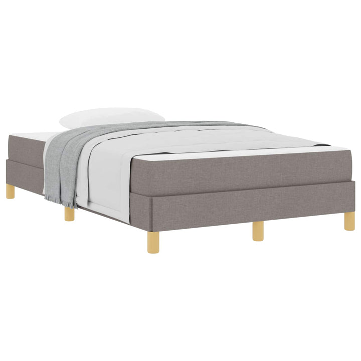 Box spring seng med madras Gråbrun 120 x 190 cm Stof