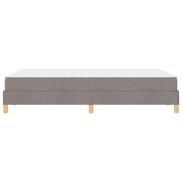 Box spring seng med madras Gråbrun 120 x 190 cm Stof