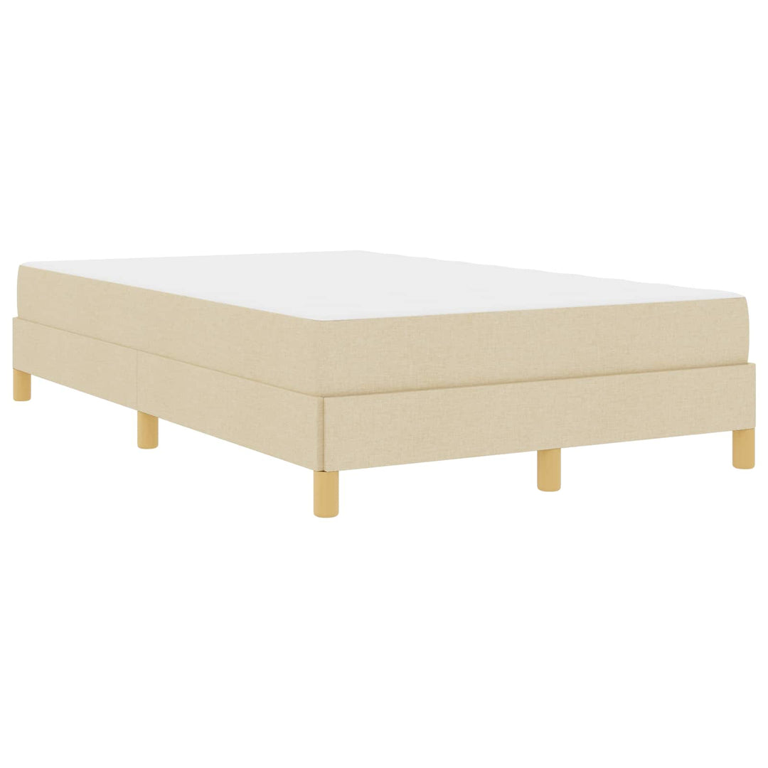 Box spring seng med madras Creme 120 x 190 cm Stof