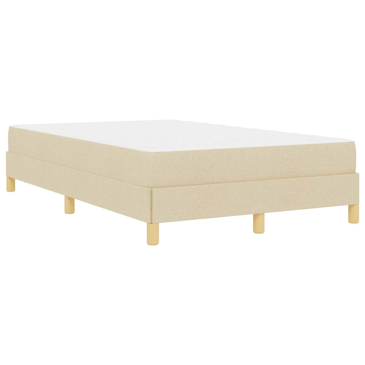 Box spring seng med madras Creme 120 x 190 cm Stof