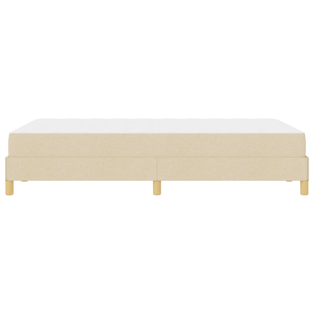 Box spring seng med madras Creme 120 x 190 cm Stof