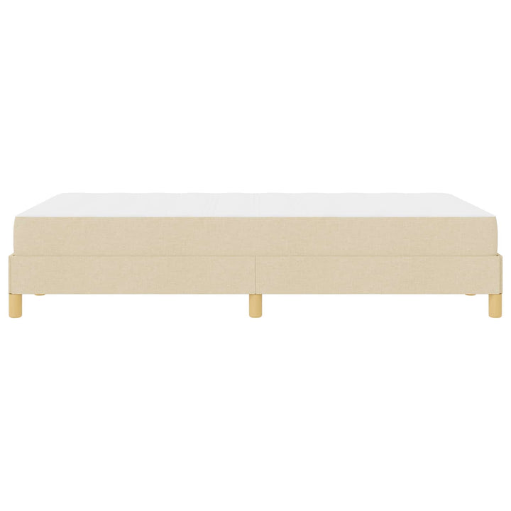 Box spring seng med madras Creme 120 x 190 cm Stof