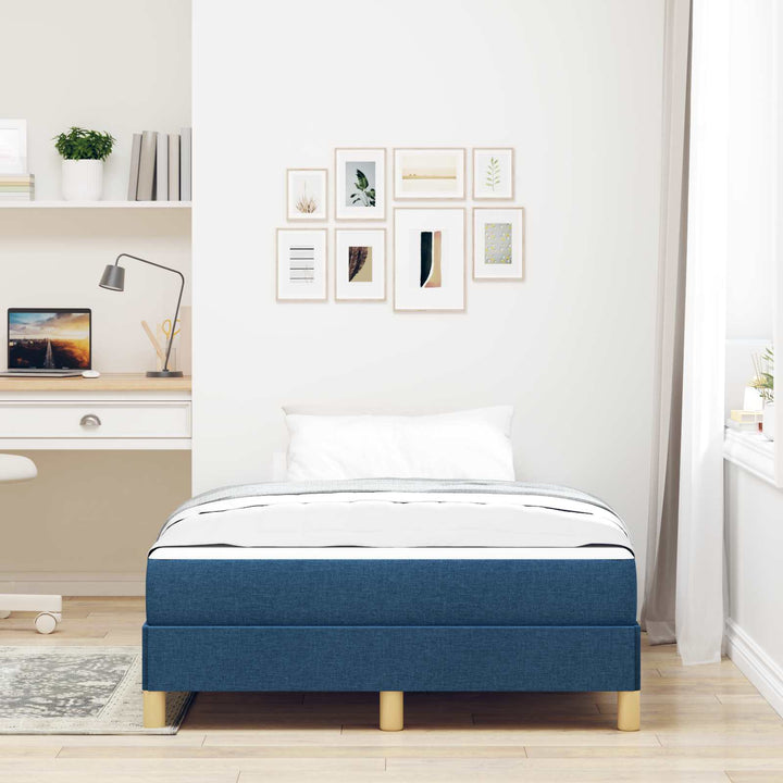 Box spring seng med madras Blå 120 x 190 cm Stof