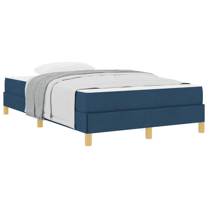 Box spring seng med madras Blå 120 x 190 cm Stof