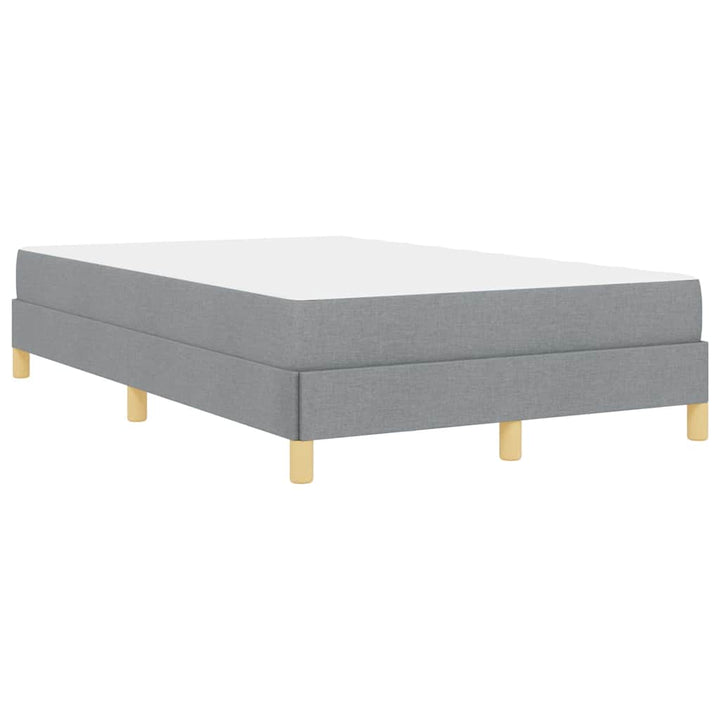 Box spring seng med madras Lysegrå 120 x 200 cm Stof
