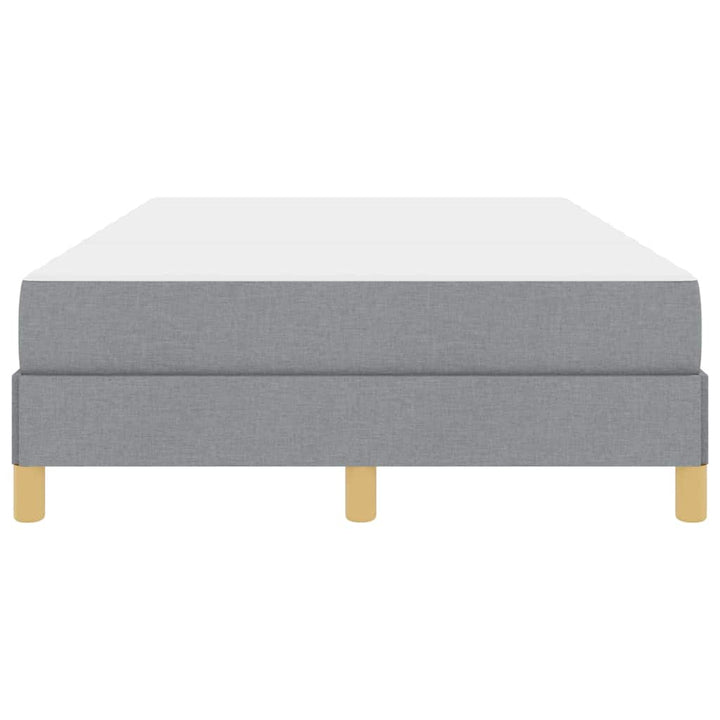 Box spring seng med madras Lysegrå 120 x 200 cm Stof
