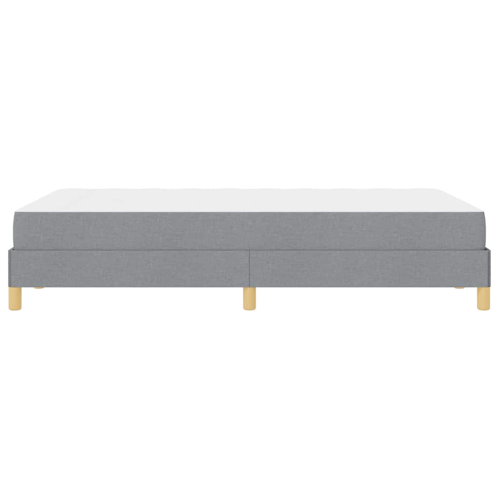 Box spring seng med madras Lysegrå 120 x 200 cm Stof
