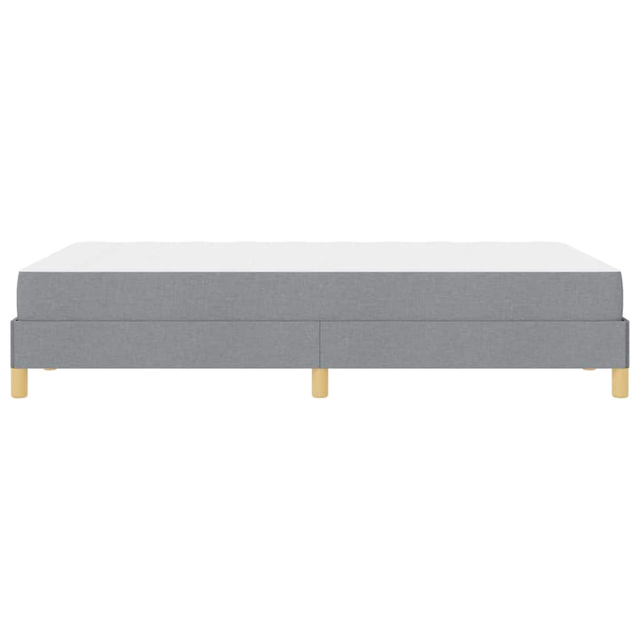 Box spring seng med madras Lysegrå 120 x 200 cm Stof