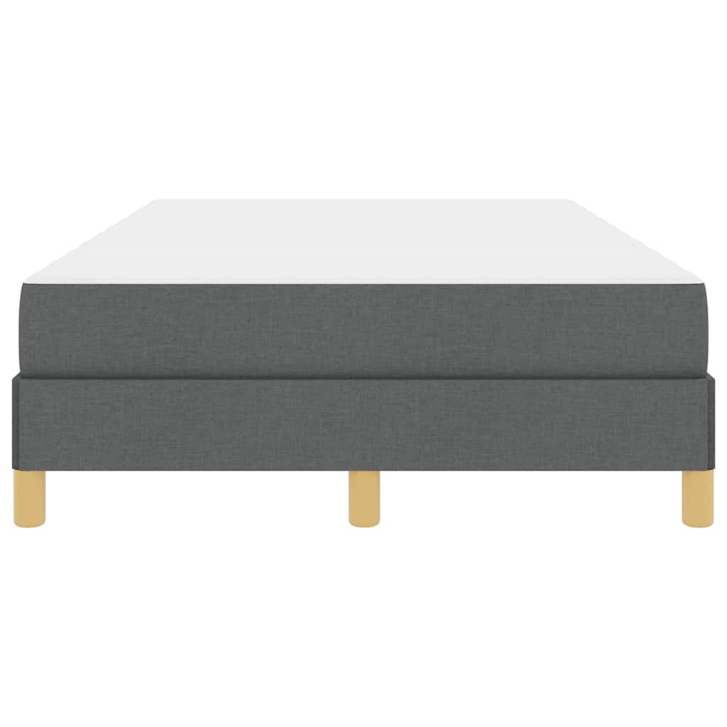 Box spring seng med madras Mørkegrå 120 x 200 cm Stof