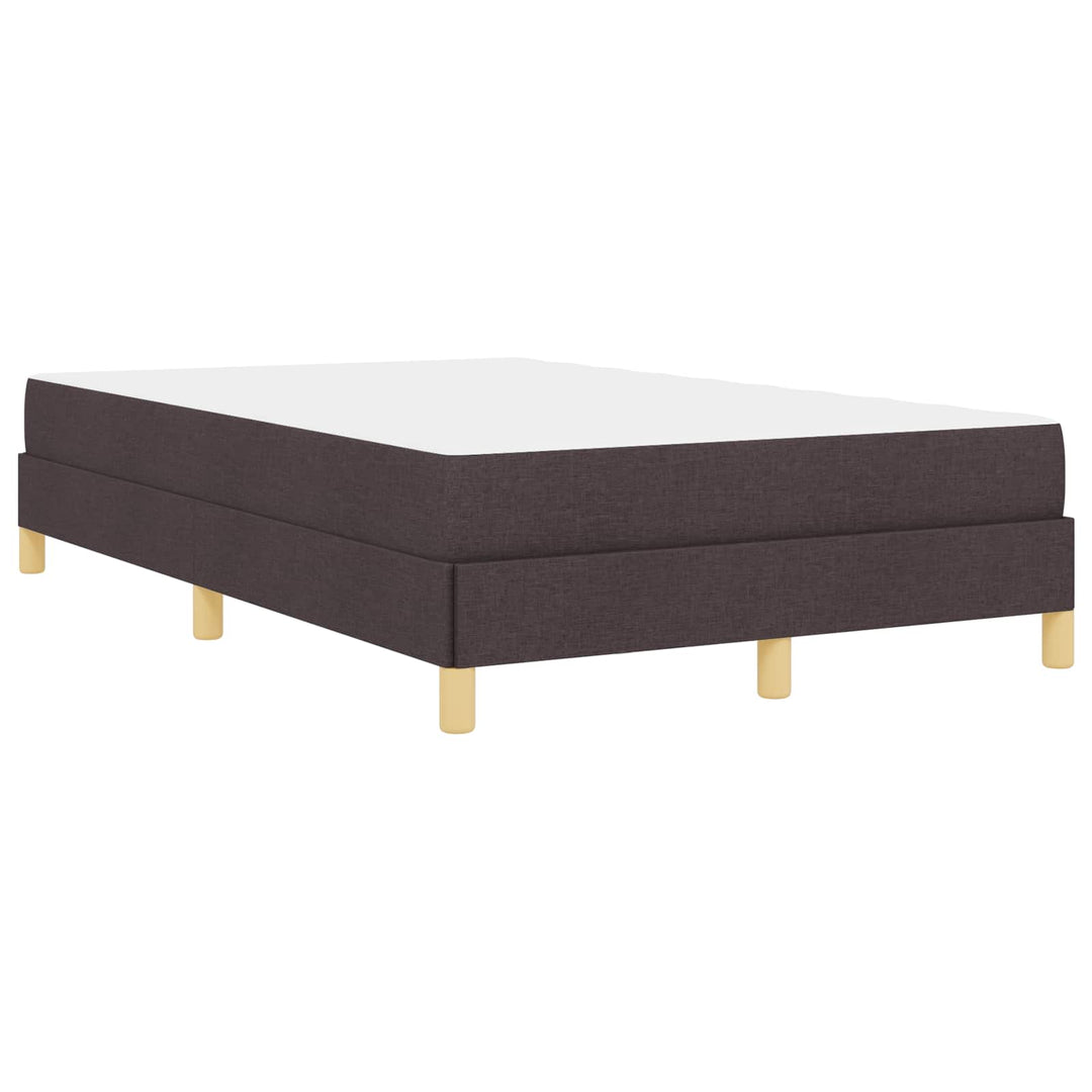 Box spring seng med madras Mørk Brun 120 x 200 cm Stof