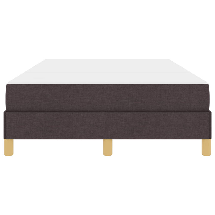 Box spring seng med madras Mørk Brun 120 x 200 cm Stof