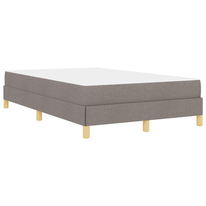 Box spring seng med madras Gråbrun 120 x 200 cm Stof