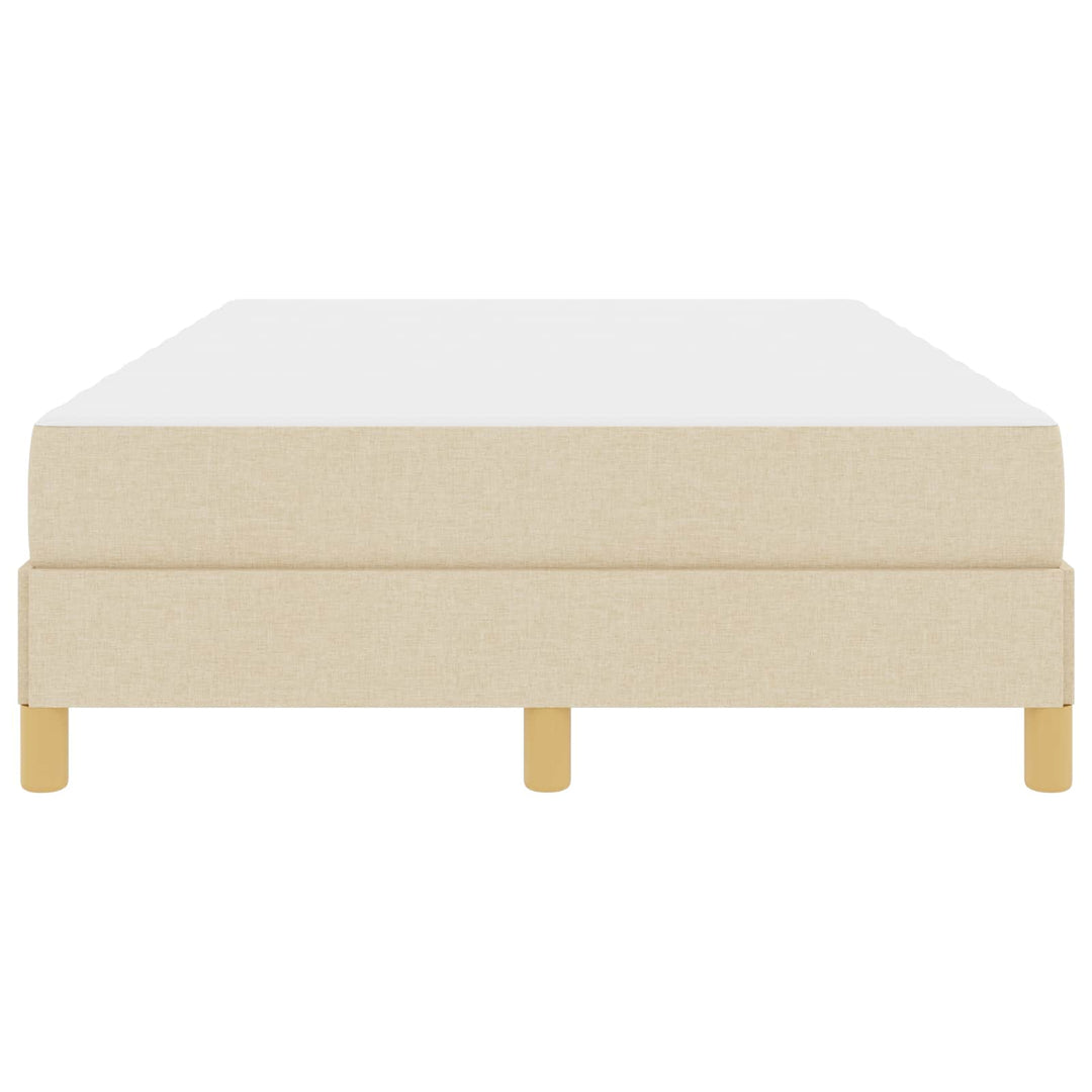 Box spring seng med madras Creme 120 x 200 cm Stof