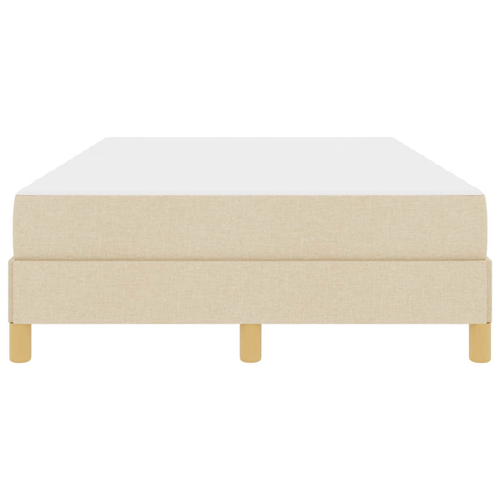 Box spring seng med madras Creme 120 x 200 cm Stof