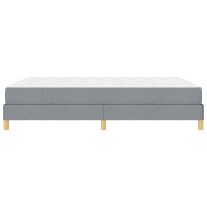 Box spring seng med madras Lysegrå 140 x 190 cm Stof
