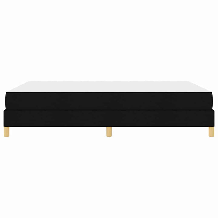 Box spring seng med madras Sort 140 x 190 cm Stof
