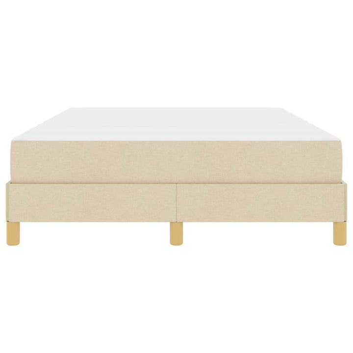 Box spring seng med madras Creme 140 x 190 cm Stof