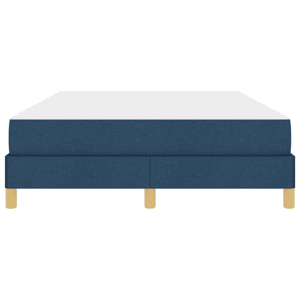 Box spring seng med madras Blå 140 x 190 cm Stof