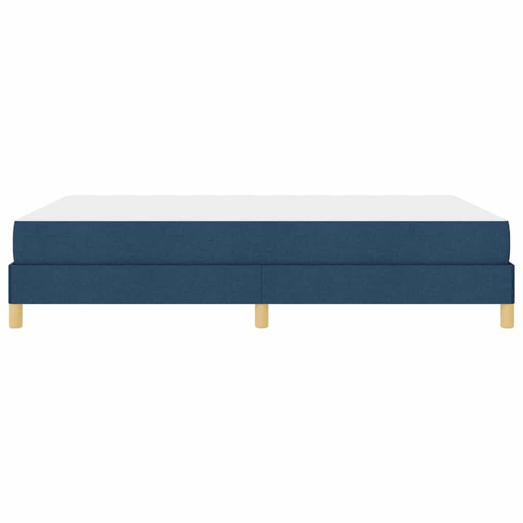 Box spring seng med madras Blå 140 x 190 cm Stof