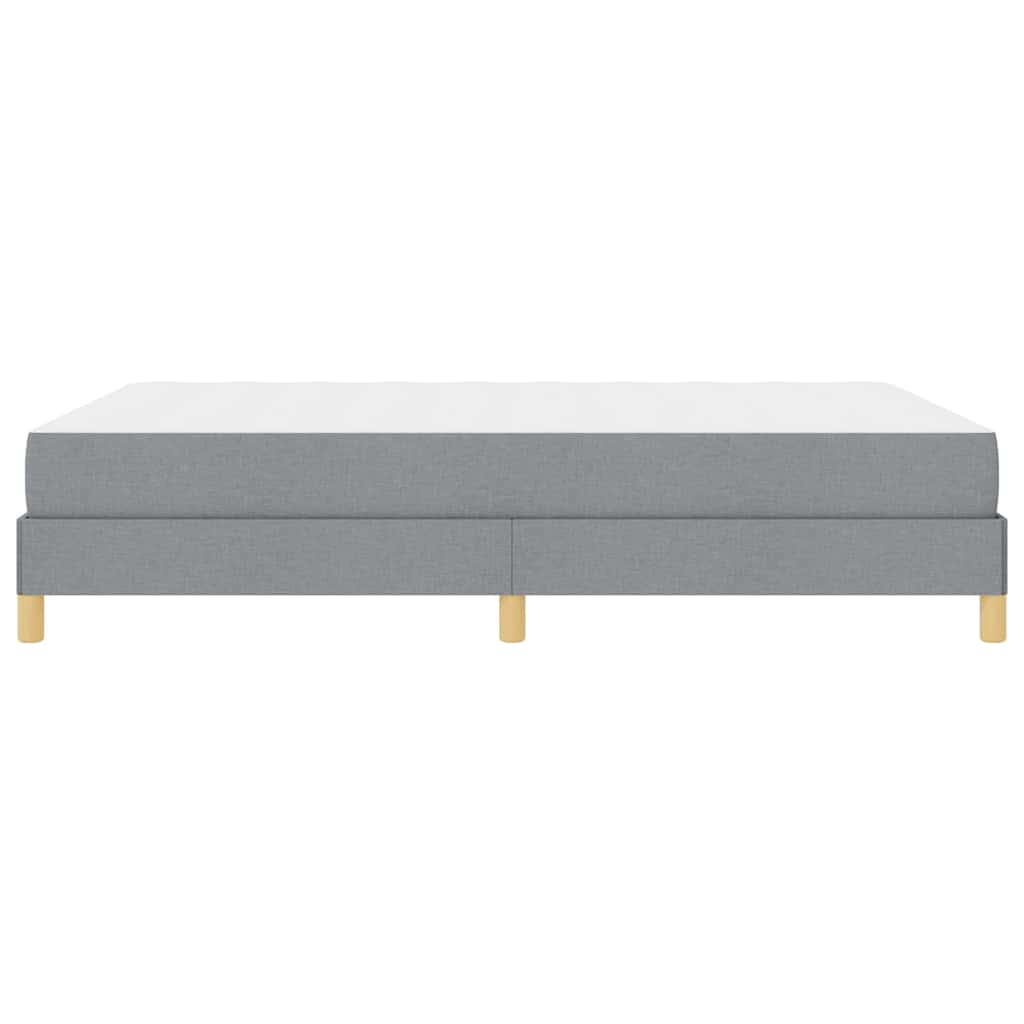 Box spring seng med madras Lysegrå 140 x 200 cm Stof