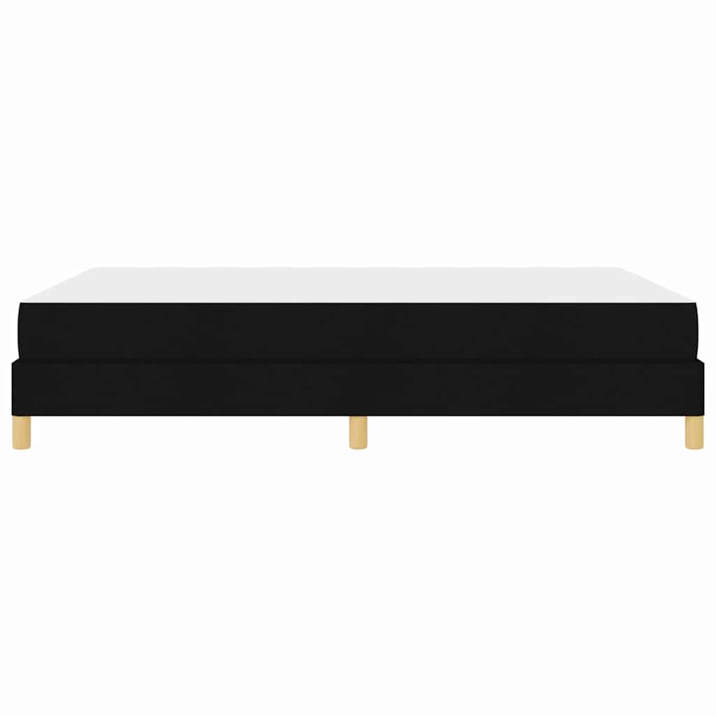 Box spring seng med madras Sort 140 x 200 cm Stof